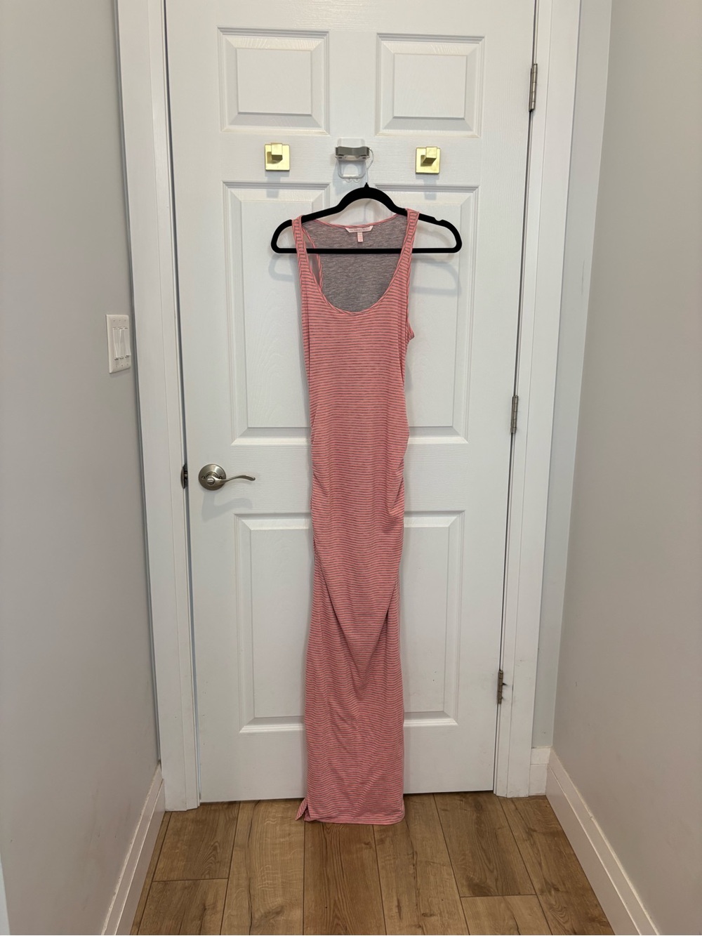 Victorias Secret Women’s Pink Striped Tank Nightgown #1491